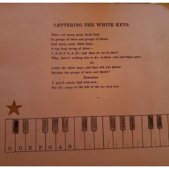 Busy Work For Beginners - A Writing Book For Little Pianists By J Hovey Perry - Picture 5 of 5